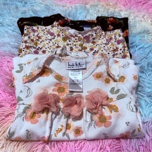 Nicole Miller/Old Navy/H&M Floral Baby Romper Long-sleeve Set